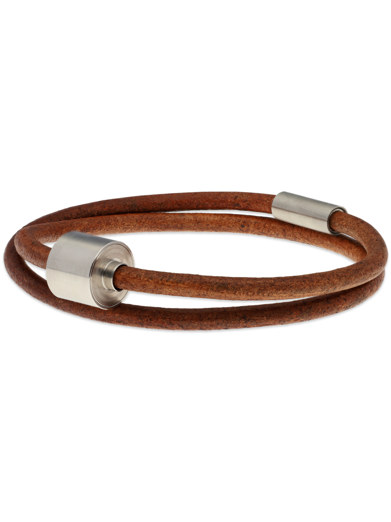 Glad leder cognac