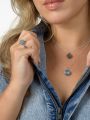 Agaat blauw staal
