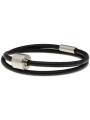Glad leder zwart