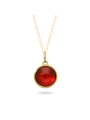 Agaat rood verguld
