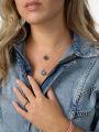 Agaat blauw staal