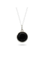 Zwarte onyx facet staal