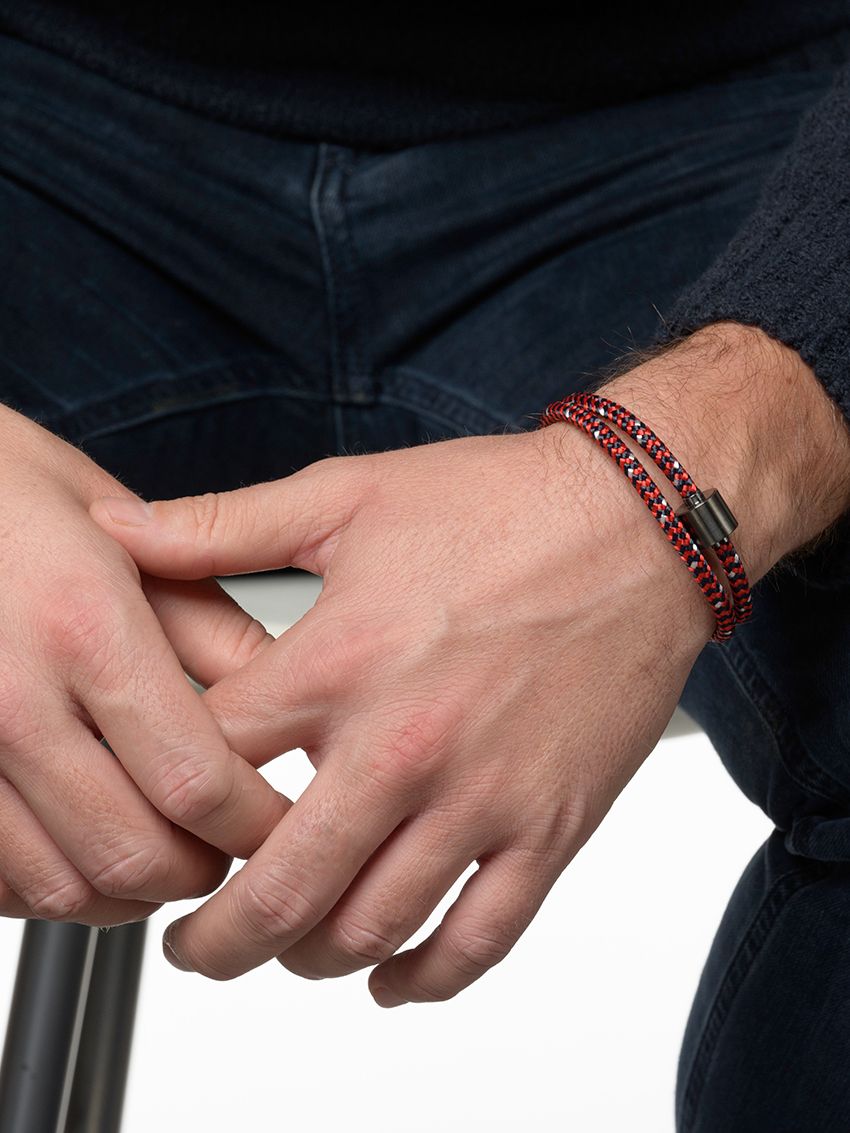 Koord rood & zwart