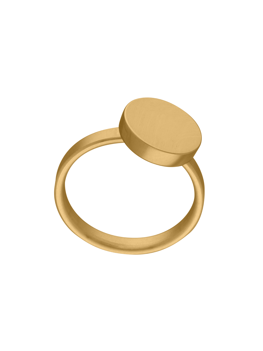 Graveerbare ring verguld