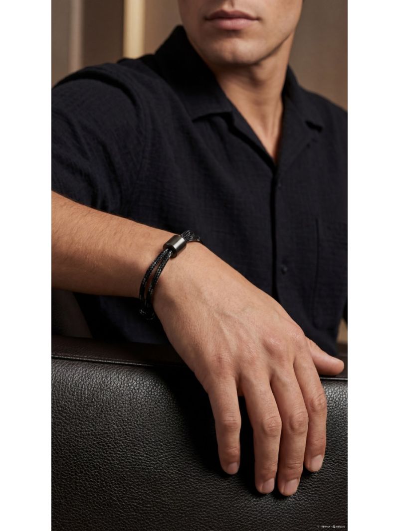 Jubilee herenarmband black edition