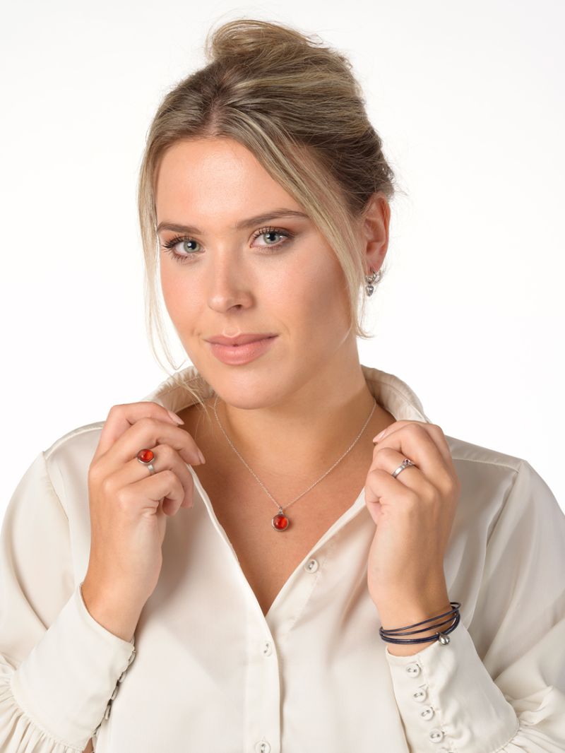 Agaat rood staal